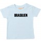 Baby Kids T-Shirt Fußball Ländershirt Brasilien, hellblau, 0-6 Monate