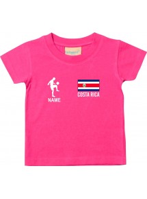 Kinder T-Shirt Fussballshirt Costa Rica mit Ihrem Wunschnamen bedruckt,