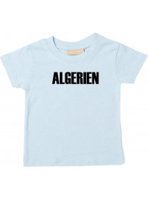 Baby Kids T-Shirt Fußball Ländershirt Algerien, hellblau, 0-6 Monate