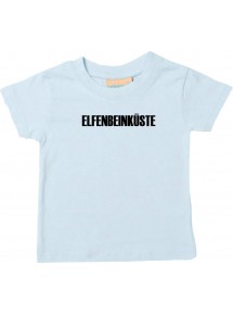 Baby Kids T-Shirt Fußball Ländershirt Elfenbeinküste, hellblau, 0-6 Monate