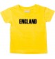 Baby Kids T-Shirt Fußball Ländershirt England, gelb, 0-6 Monate