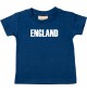 Baby Kids T-Shirt Fußball Ländershirt England, navy, 0-6 Monate
