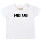 Baby Kids T-Shirt Fußball Ländershirt England, weiss, 0-6 Monate