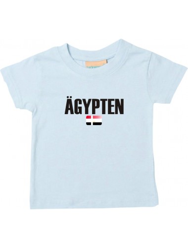 Baby Kids T-Shirt Fußball Ländershirt Ägypten, hellblau, 0-6 Monate