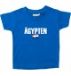 Baby Kids T-Shirt Fußball Ländershirt Ägypten, royal, 0-6 Monate