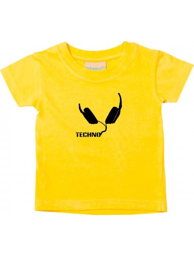 Kinder T-Shirt Techno Musik Kopfhörer Headphone Music Club Kult Club Kult