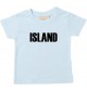 Baby Kids T-Shirt Fußball Ländershirt Island, hellblau, 0-6 Monate