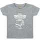 Kinder T-Shirt  Wahre Schönheit kommt aus Sylt grau, 0-6 Monate