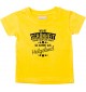 Kinder T-Shirt  Wahre Schönheit kommt aus Helgoland gelb, 0-6 Monate