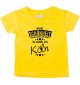 Kinder T-Shirt  Wahre Schönheit kommt aus Köln gelb, 0-6 Monate