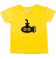 Süßes Kinder T-Shirt U-Boot, Tauchboot, Kapitän, gelb, 0-6 Monate