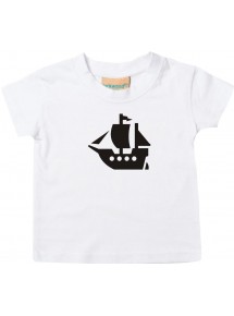 Süßes Kinder T-Shirt Winkingerschiff, Boot, Skipper, Kapitän