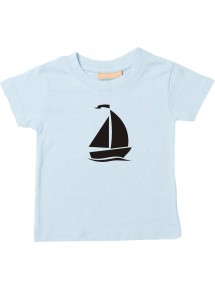 Süßes Kinder T-Shirt Segelboot, Jolle, Skipper, Kapitän
