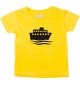 Süßes Kinder T-Shirt Übersee, Kreuzfahrtschiff, Passagierschiff, gelb, 0-6 Monate