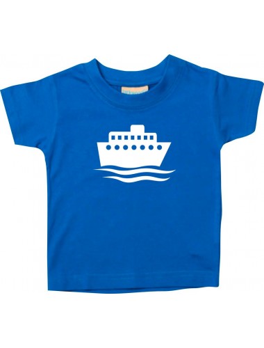 Süßes Kinder T-Shirt Übersee, Kreuzfahrtschiff, Passagierschiff, royal, 0-6 Monate