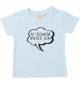 Kinder T-Shirt Sprechblase N´ Scheiss muss ich hellblau, 0-6 Monate