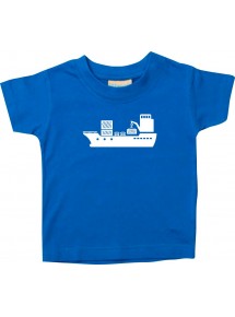 Süßes Kinder T-Shirt Frachter, Übersee, Schiff, Skipper, Kapitän