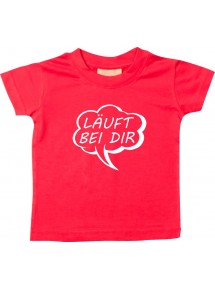 Kinder T-Shirt Sprechblase Läuft bei dir rot, 0-6 Monate