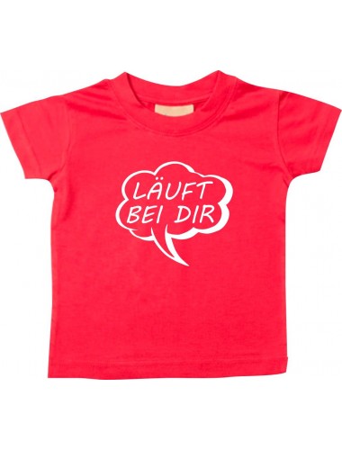 Kinder T-Shirt Sprechblase Läuft bei dir rot, 0-6 Monate