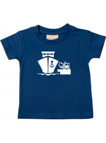 Süßes Kinder T-Shirt Frachter, Übersee, Skipper, Kapitän