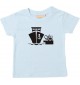 Süßes Kinder T-Shirt Frachter, Übersee, Skipper, Kapitän, hellblau, 0-6 Monate