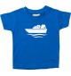 Süßes Kinder T-Shirt Yacht, Übersee, Skipper, Kapitän, royal, 0-6 Monate