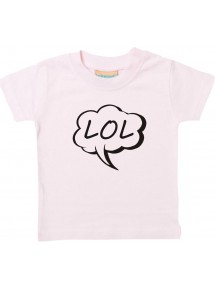 Kinder T-Shirt Sprechblase LOL rosa, 0-6 Monate