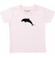 Baby T-Shirt lustige Tiermotive, Delphin, rosa, 0-6 Monate