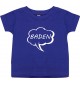 Kinder T-Shirt Sprechblase baden lila, 0-6 Monate