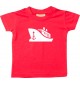 Süßes Kinder T-Shirt Frachter, Übersee,Kreuzfahrt, Skipper, Kapitän, rot, 0-6 Monate