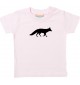 Baby T-Shirt lustige Tiermotive, Fuchs, rosa, 0-6 Monate