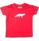 Baby T-Shirt lustige Tiermotive, Fuchs, rot, 0-6 Monate
