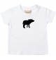 Baby T-Shirt lustige Tiermotive, Schwein, Ferkel, weiss, 0-6 Monate