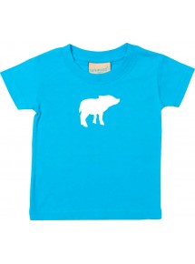 Baby T-Shirt lustige Tiermotive, Schwein, Ferkel, atoll, 0-6 Monate