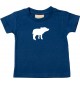 Baby T-Shirt lustige Tiermotive, Schwein, Ferkel, blau, 0-6 Monate