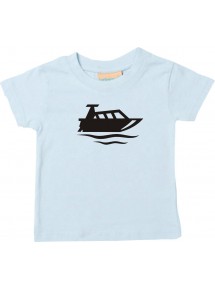 Süßes Kinder T-Shirt Motorboot, Yacht, Boot, Kapitän