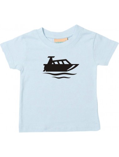 Süßes Kinder T-Shirt Motorboot, Yacht, Boot, Kapitän