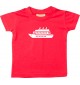 Süßes Kinder T-Shirt Kreuzfahrtschiff, Passagierschiff, rot, 0-6 Monate