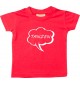 Kinder T-Shirt Sprechblase tanzen rot, 0-6 Monate