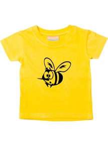 Kinder T-Shirt  Funny Tiere Biene gelb, 0-6 Monate