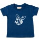 Kinder T-Shirt  Funny Tiere Biene navy, 0-6 Monate
