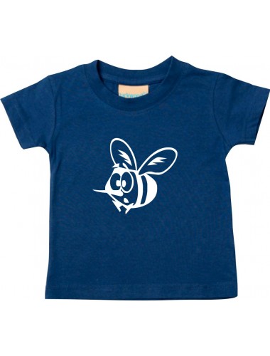 Kinder T-Shirt  Funny Tiere Biene navy, 0-6 Monate
