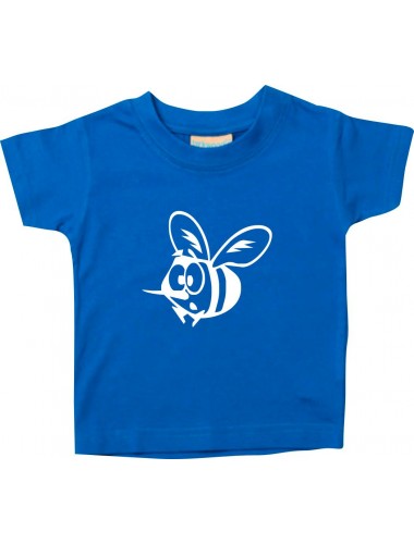 Kinder T-Shirt  Funny Tiere Biene royal, 0-6 Monate