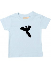 Baby T-Shirt lustige Tiere, Dino Dinosaurier, hellblau, 0-6 Monate