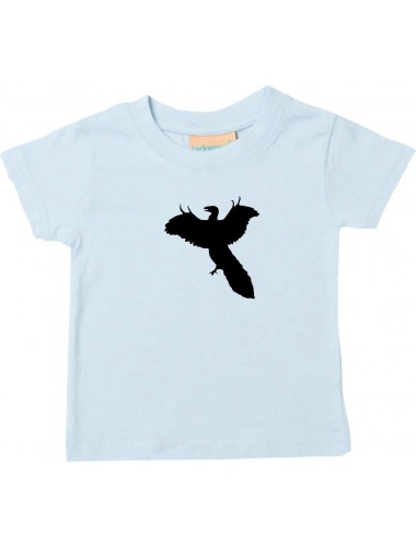Baby T-Shirt lustige Tiere, Dino Dinosaurier, hellblau, 0-6 Monate
