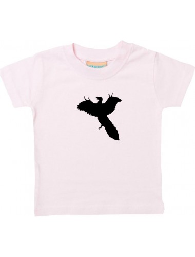 Baby T-Shirt lustige Tiere, Dino Dinosaurier, rosa, 0-6 Monate
