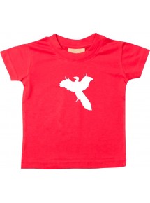 Baby T-Shirt lustige Tiere, Dino Dinosaurier, rot, 0-6 Monate