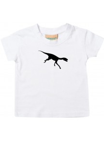 Baby T-Shirt lustige Tiere, Dinosaurier Dino , weiss, 0-6 Monate