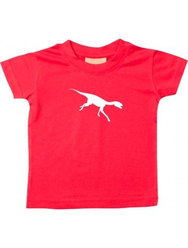 Baby T-Shirt lustige Tiere, Dinosaurier Dino , rot, 0-6 Monate