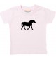 Baby T-Shirt lustige Tiermotive, Pferd, Pony, rosa, 0-6 Monate